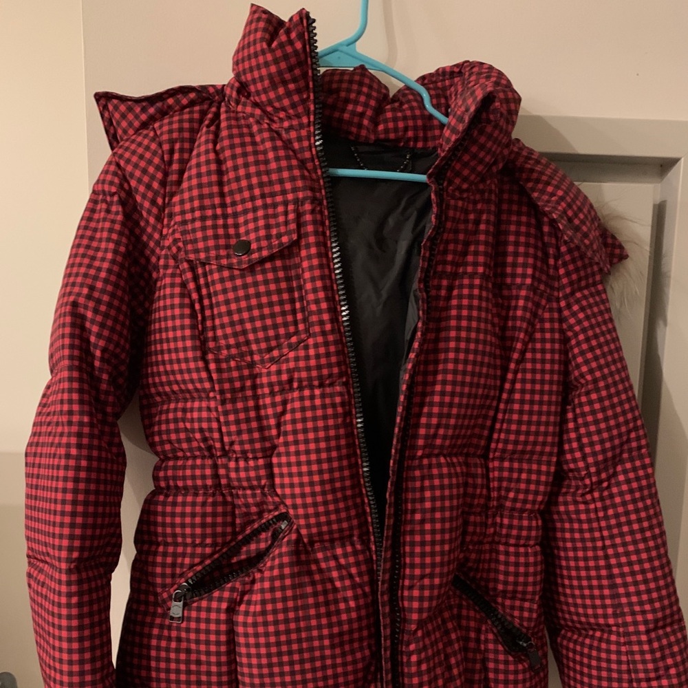 coach winter jacket size M with fur hoodie